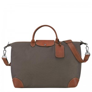 Brown Men's Longchamp Boxford S Travel Bags | SOBH-89157